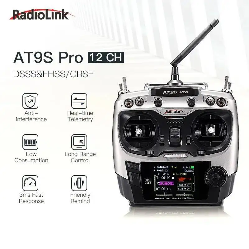 Récepteur R9DS avec câbles de liaison, parfait pour drone FPV. Haute performance garantie.