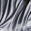Luxury Satin Fitted Sheet Embroidered Solid Color Mattress Cover with Elastic Band Bed Sheet Bed Linen High-end Rayon Bedsheet 2