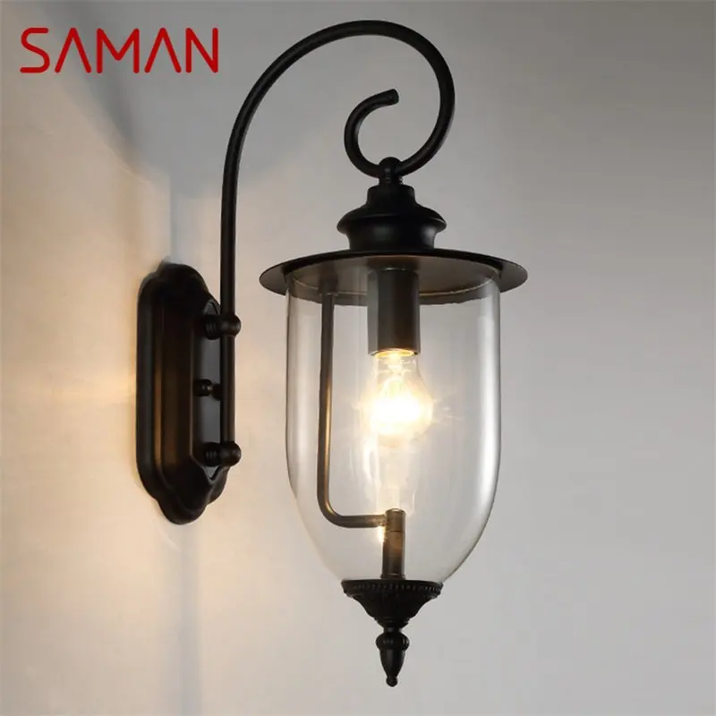 

·SAMAN Classical Outdoor Wall Lamps LED Light Waterproof IP65 Sconces For Home Porch Villa Decoration