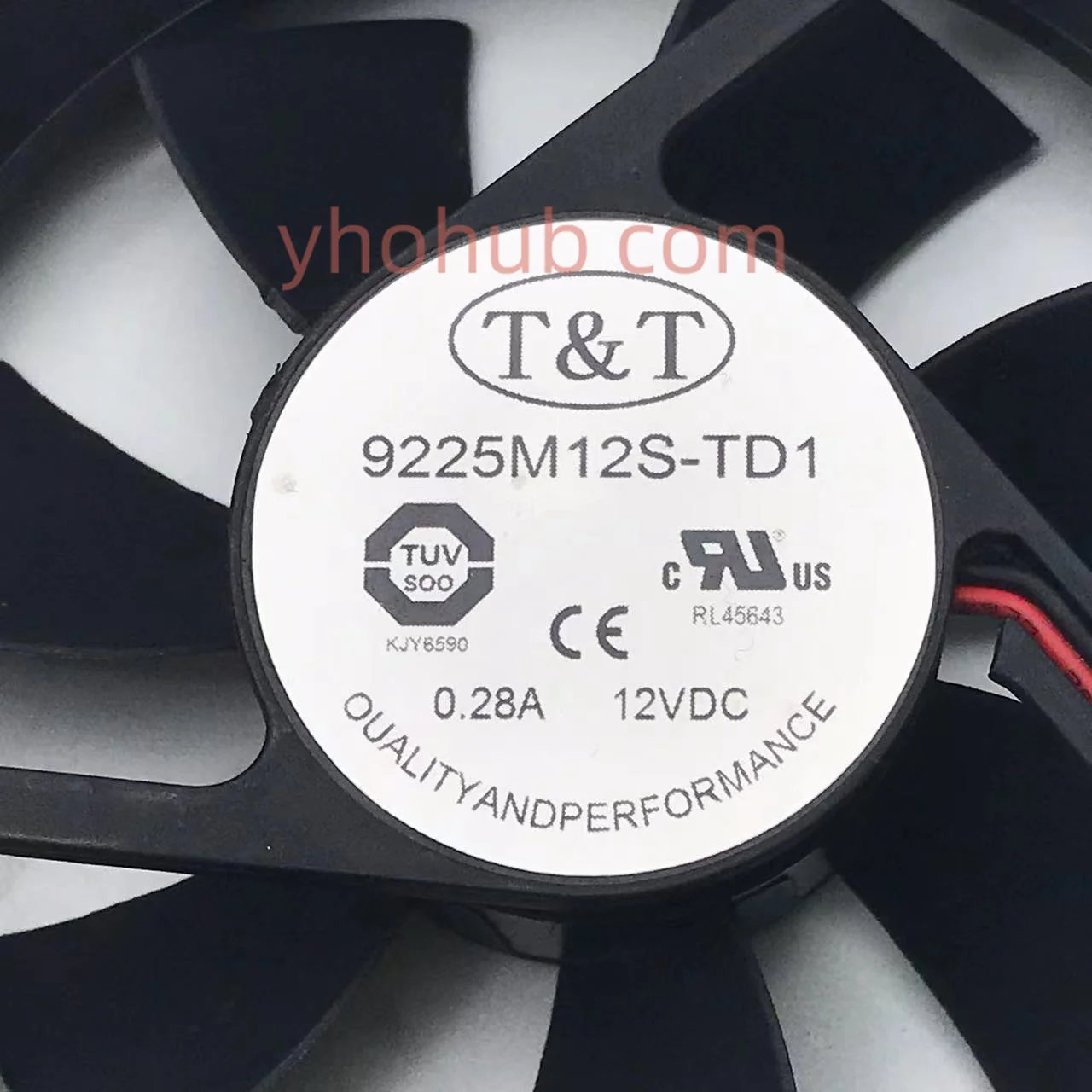 Ventilador de Refrigeração t & T2-wire Server 9225m12s-td1 dc 12v 0.28a 92x92x25 mm - Imagem 2