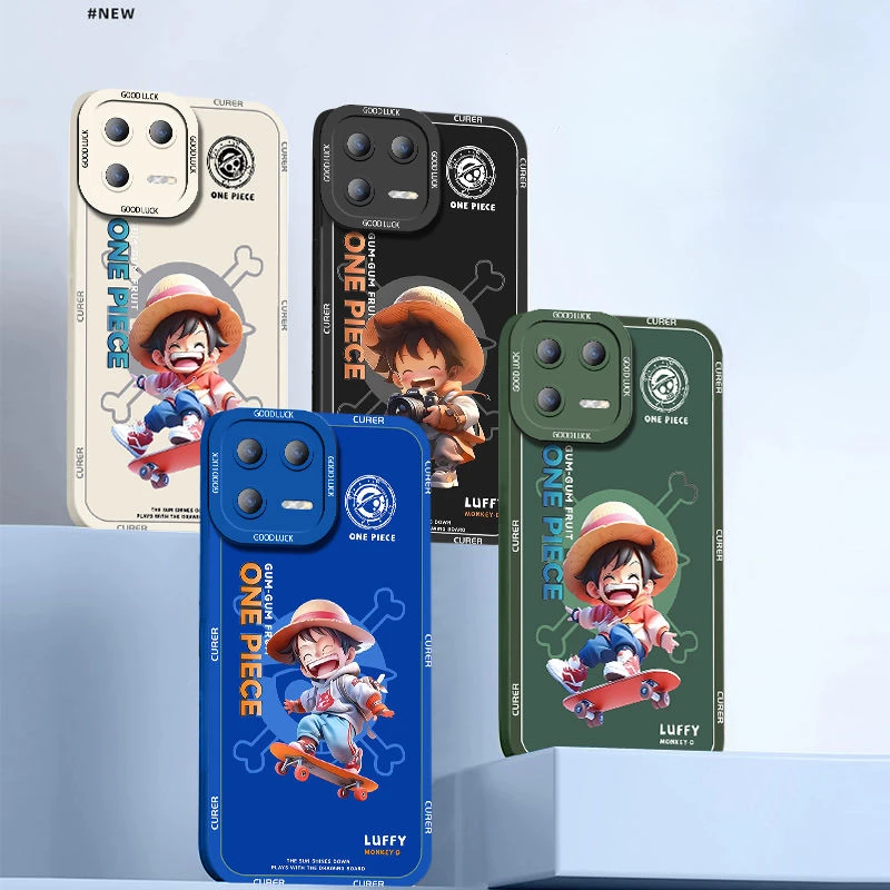 

New Cartoon Mobile Phone Case One Piece Luffy Same Anime Peripheral Creative Couple Mobile Phone Protective Case Xiaomi 13 Pro