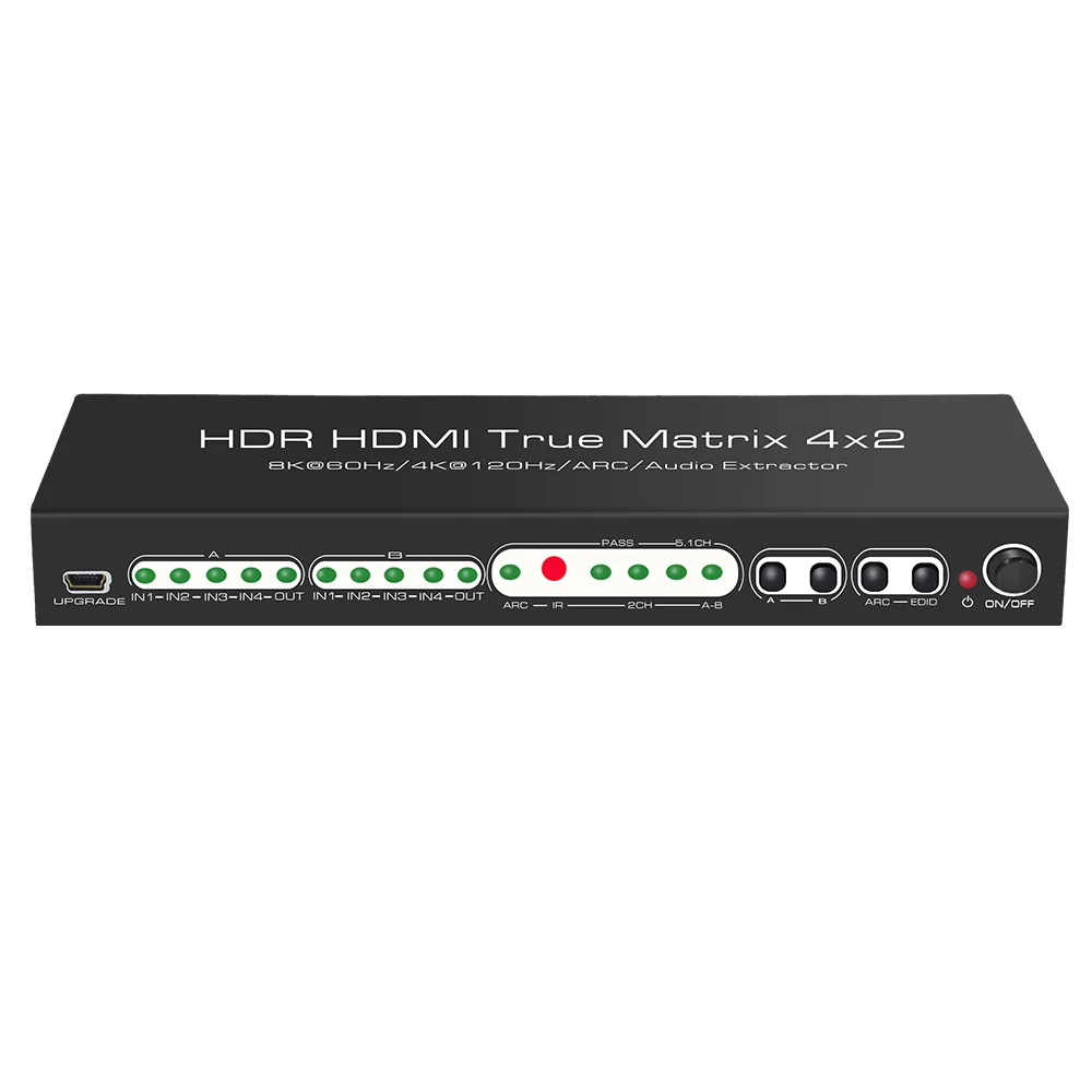 8K 60Hz HDMI Ʈ 4x2 3D ARC HDR10 HDMI ġ й, 4K120Hz     PS4 PS5  4  2 ƿ ÷