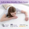 SINWEEK 3 Inch Gel Memory Foam Mattress Topper Queen Size, Ventilated High Density Pad for Back Pain, Bed Topper with Removabl 4