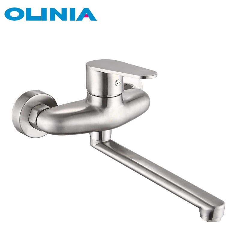 

OLINIA bathroom faucets brushed nickel color bathtub faucets 304 stainless steel home improvement bathroom faucets OL98803