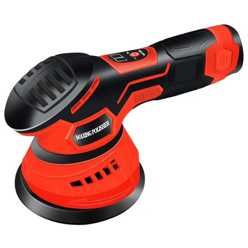 Lithium Cordless Eccentric Car Polisher 8 Gears of Speeds Adjustable Electric Auto Polishing Machine Wood Grinding Machine