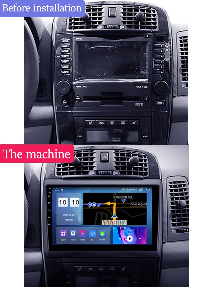 Android 11 Car Radio For Cadillac CTS CTS V 2003 2007 Navigation GPS Carplay Multimedia Video Player Auto Stereo 2 din Bluetooth