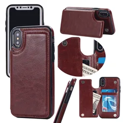 Luxurious Leather Phone Case with Card Slot and Shockproof Protection - iPhone 12 Pro (Dark Brown)
