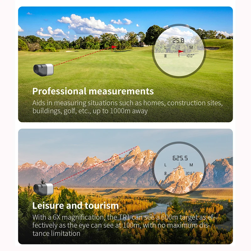 metros de distancia laser instrumentos medicao golf rangefinder para caca 02