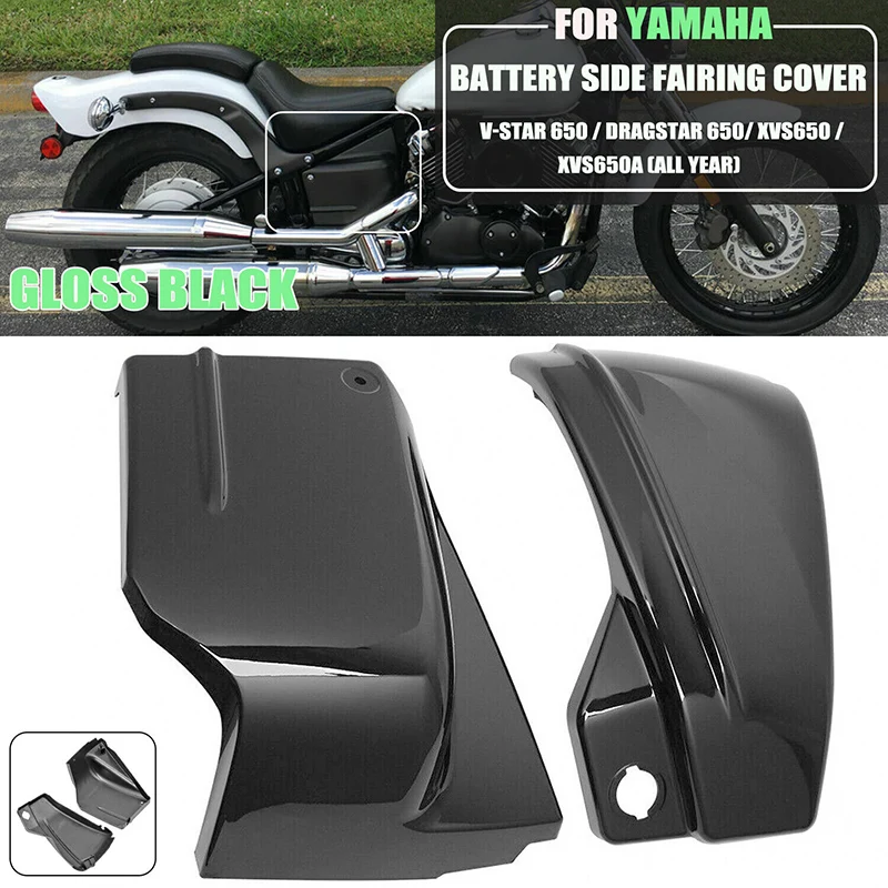 

Motorcycle Battery Side Fairing Cover Guard Protector Protector For Yamaha V-Star 650 DragStar 650 XVS650 XVS650A V-Star 400