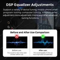 Android Radio DSP Audio Processor 4*80W Amplify Automotive Sound Modules Electronics Stereo Amplifer APP Automobiles Car Parts - Image 3