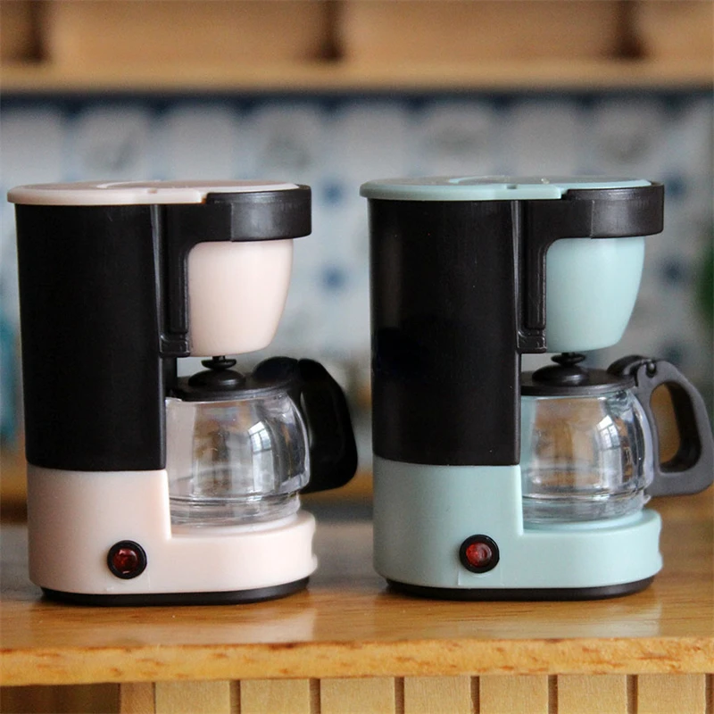 Mini Coffee Machine Model Miniature 1/6 Scale Cute Dollhouse Kitchen Cooking Utensils Accessories Toy