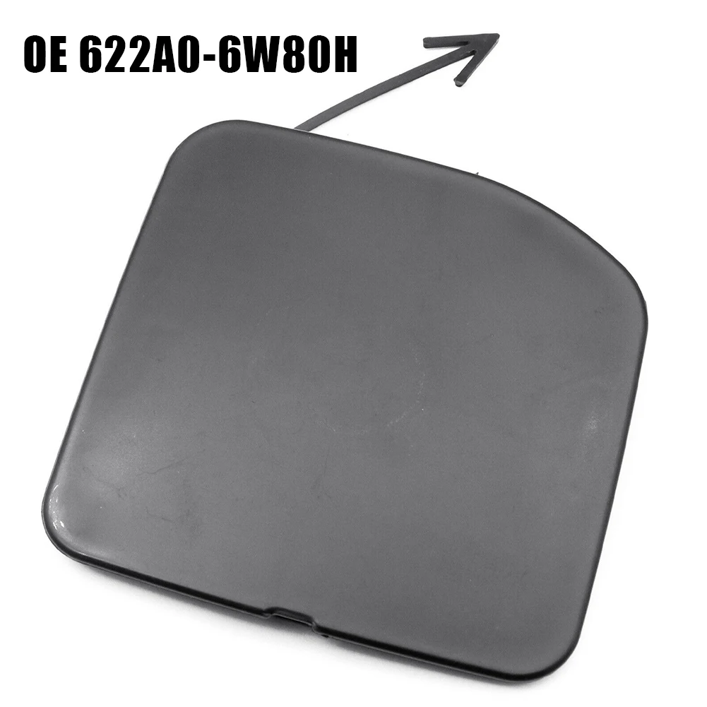 Car tow hook cover 1pc Front Bumper Tow Hook Cover Cap Fits For Nissan Versa Sedan 2015-Black ABS Direct Replacement