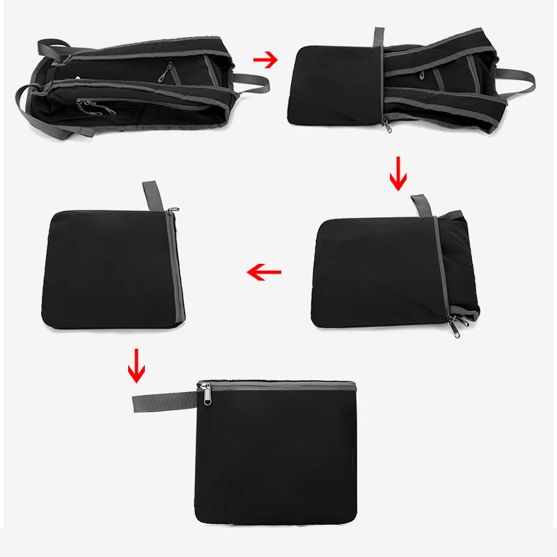 Folding backpack, cycling backpack - hiking bag, travel backpack, large capacity