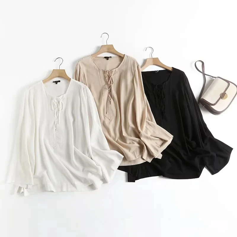 

Dave&Di Indie Folk Fashion Blouse Tops Cotton And Linen Bandage Loose Shirt kimono Blouse Women