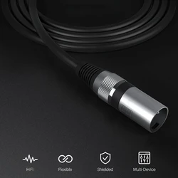 ioio Male To Female Cable Canon-XLR Connector For Guitar Mixer Amplifier-Bass