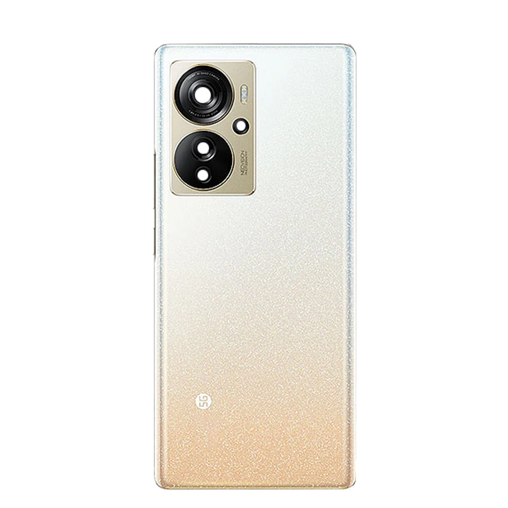 ZTE Axon 40 Pro 배터리 커버용 새  후면 유리, Axon 40Pro 후면 커버 하우징 도어 (카메라 프레임 유리 렌즈 포함) 교체