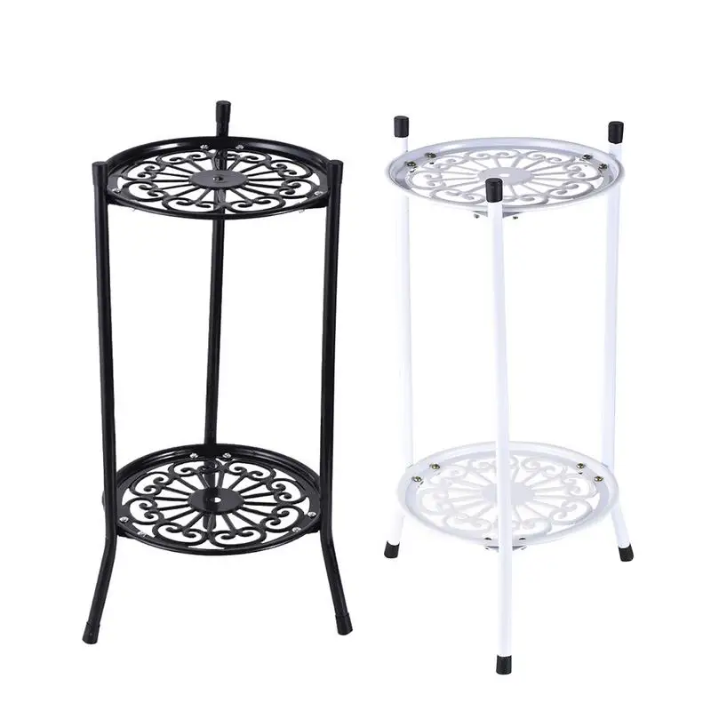 

Layer Wrought Iron Stand Balcony Flower Shelf Pot Plants Display Stand Home Garden Decoration Flowerpot Organizer For Anywhere