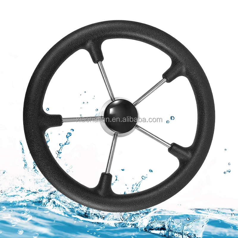 5 Spoke Steering Wheel China Manufacture Boat Parts Marine Grade 316 Stainless Steel Steering Wheel for Boat