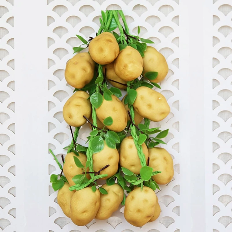 Description Picture 6 of itemArtificial Various vegetables and fruit String Fake Vegetable Display Ornament for Home Bedroom Party Collection Decor