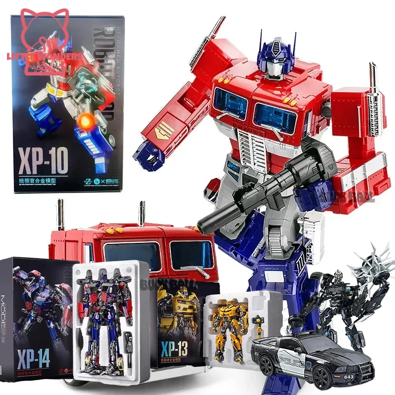 

Transformation Figure Anime XP14 XP13 XP15 XP10 Transformation Action Figure Optimus Prime Primal Commander Alloy Car Kid Toy