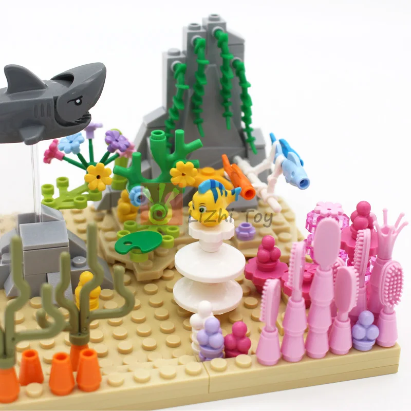 MOC 동물 그림 벽돌 빌딩 블록 애완 동물 동물원 개 펭귄 고양이 광대 물고기 새 곰 박쥐 다람쥐 올빼미 DIY 모델 장난감 소녀 어린이