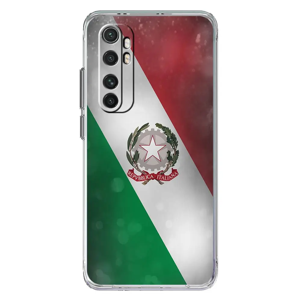 Italian Flag Clear Phone Case Cover