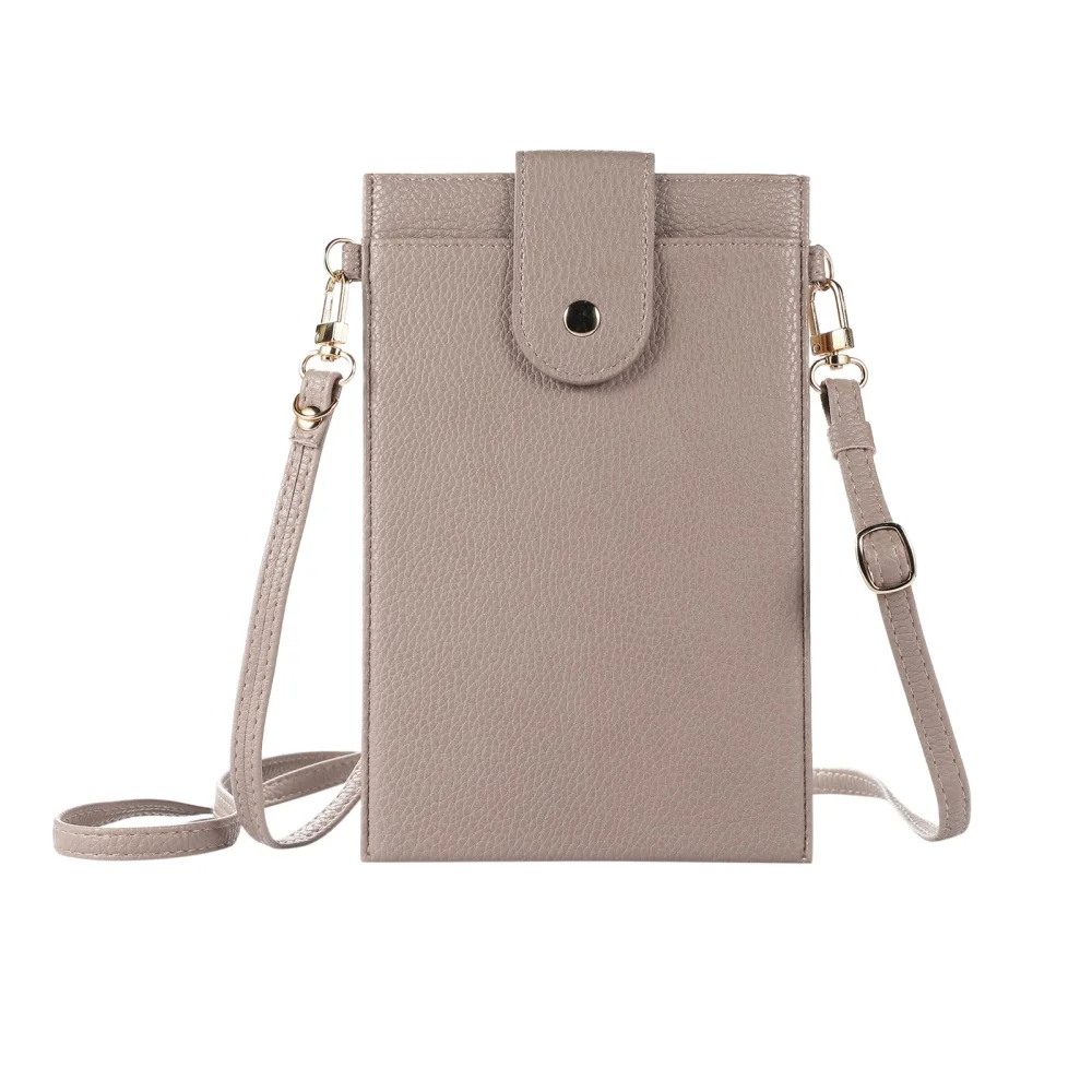 Women's Stylish PU Leather Crossbody Bag - Compact Shoulder Purse & Card Holder