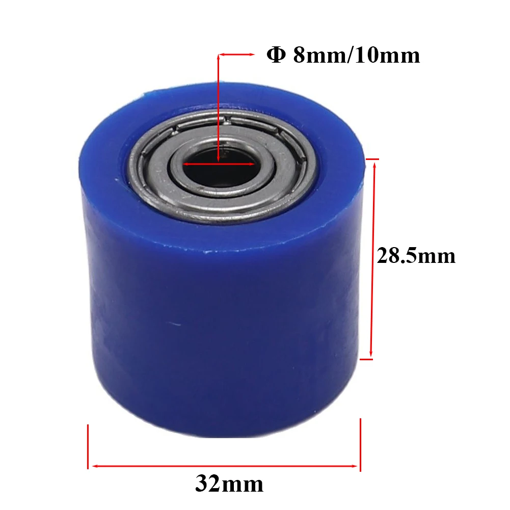 Motorcycle Motorbike 8mm or 10mm Chain Roller Tensioner Pulley Wheel Guide for XR CR CRF 125 250 450 Pit Pro Dirt Bike Motocross