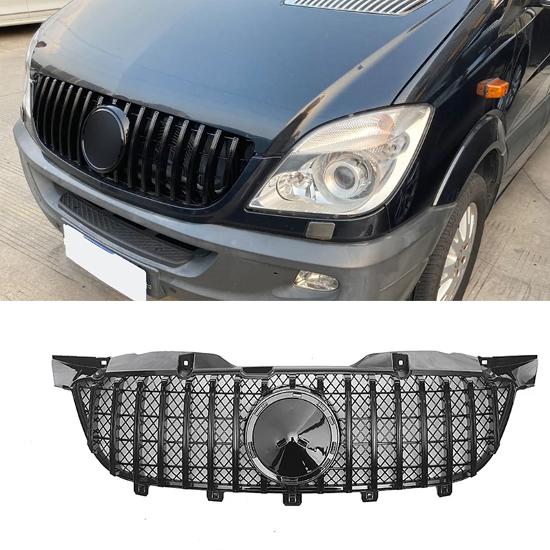 

For Mercedes-Benz Sprinter W906 2009 2010 2011 2012 2013 ABS Grills Front Bumper Grille Hood Tuning Racing Grill