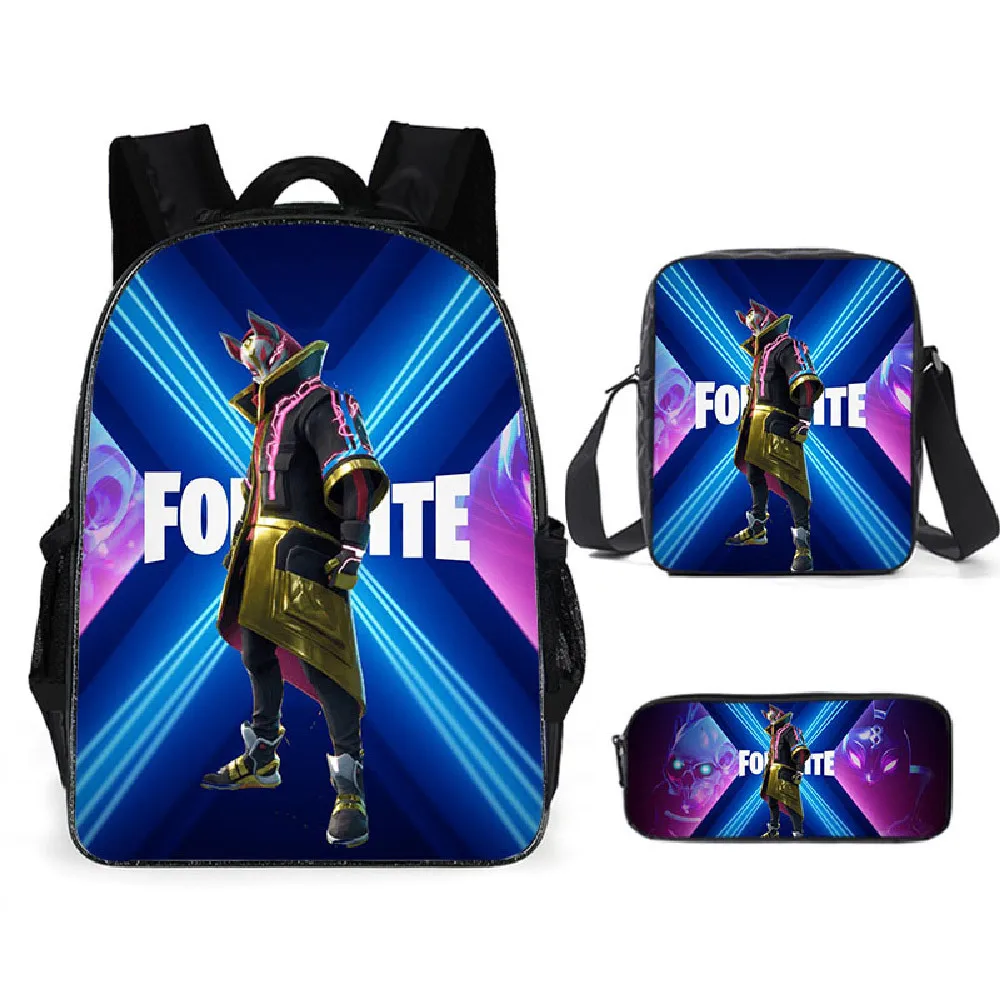 Fortnite-mochilas nuevas con personajes de Anime, conjunto de