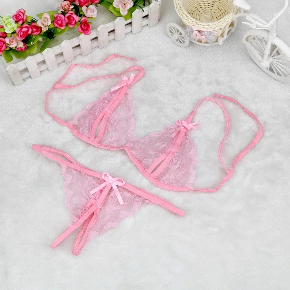 Sexy Women Lingerie Lace Underwear Sleepwear Set