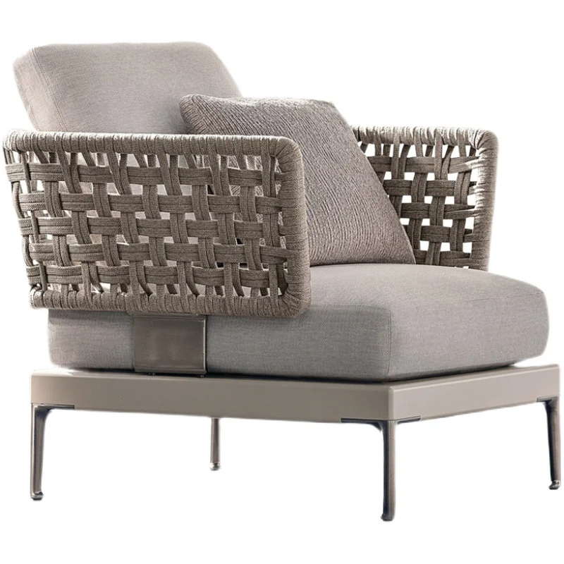 

Outdoor sofa, coffee table, Nordic villa, living room, garden, outdoor balcony, woven furniture, courtyard, leisure combination