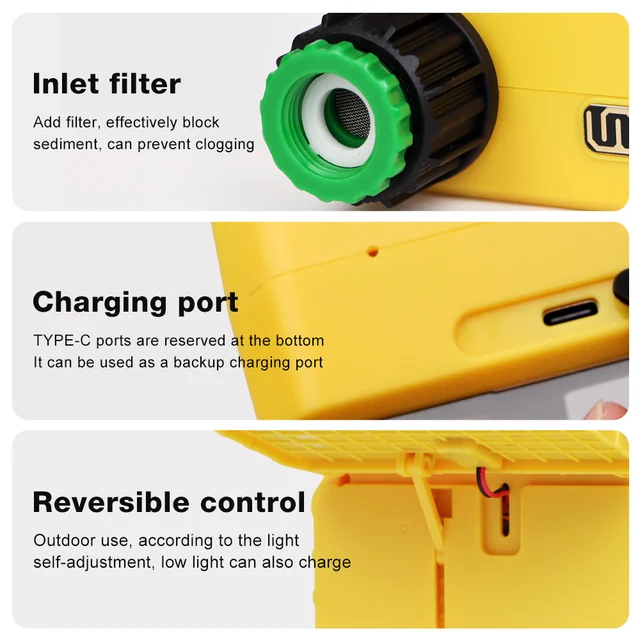 WIFI Solar Irrigation Timing Controller Smart Automatic Irrigation System for Garden Tap Valve Controller with Rain Sensor 6