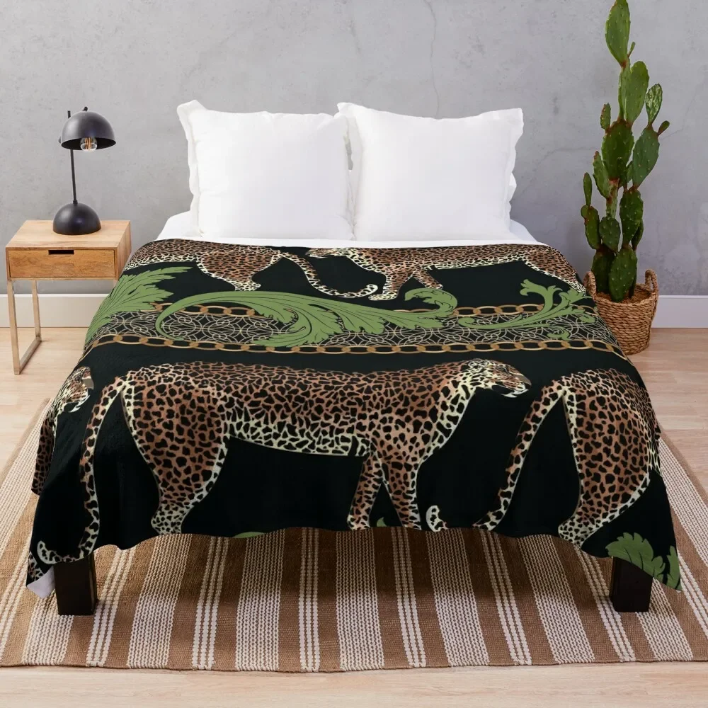 

Leopard pattern Throw Blanket For Decorative Sofa Fashion Sofas Blankets
