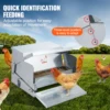 10353-1b7def.jpg SucceBuy Automatic Chicken Feeder 25 lbs Capacity Feeds 10 Chickens up to 11 Days Galvanized Steel Poultry Feeder