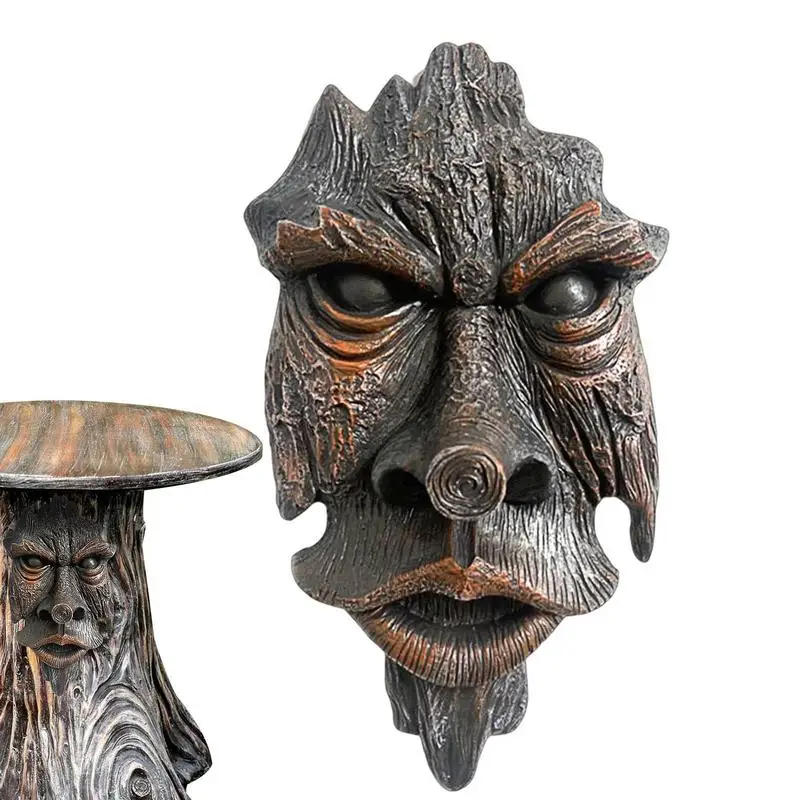 

Faces For Trees Old Man Tree Face Resin Decor With Strong Decorative Effect Hand Drawn Solid Resin Easy To Install On Desk Wall