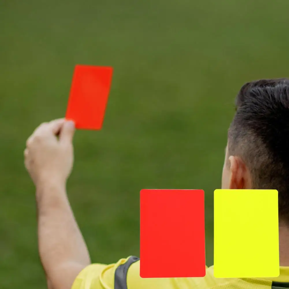 Soccer Referee Cards Soccer Referee Red Yellow Cards PVC Football Referee Warning and Ejection