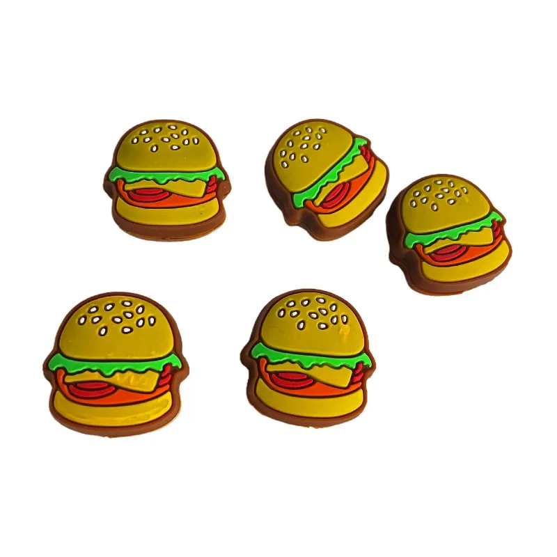 Silicone Tennis Racket Vibration Dampener, Food Hamburger, Shock Absorber, Tennis Racket, New, 15Pcs