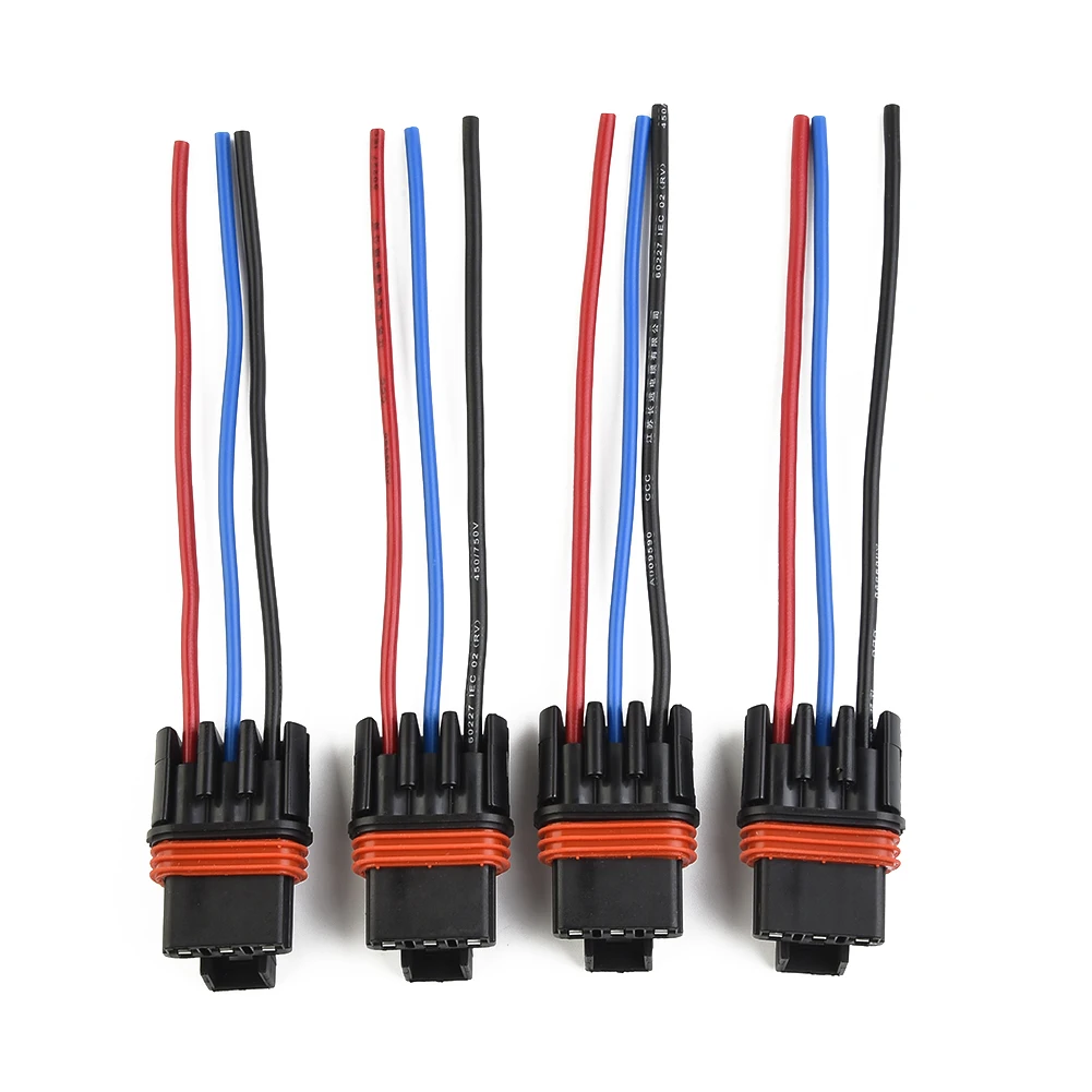 4 Pcs Pulse Power Bus Bar Plug Pigtail Wire Plug Connectors For Polaris RZR/PRO XP XP4 Easy To Plug And Play Wire Accessories enster 4g sim card solar power human motion detection 1080p camera easy insallation play plug smart hd security ptz camera