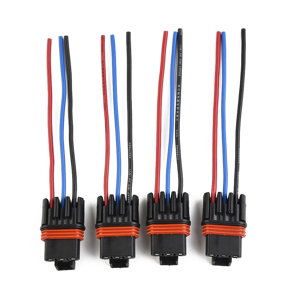 4 Pcs Pulse Power Bus Bar Plug Pigtail Wire Plug Connectors For Polaris RZR/PRO XP XP4 Easy To Plug And Play Wire Accessories usb arc metal large pulse open flame lighter led power display touch ignition accessories cigar tools high end men s gifts