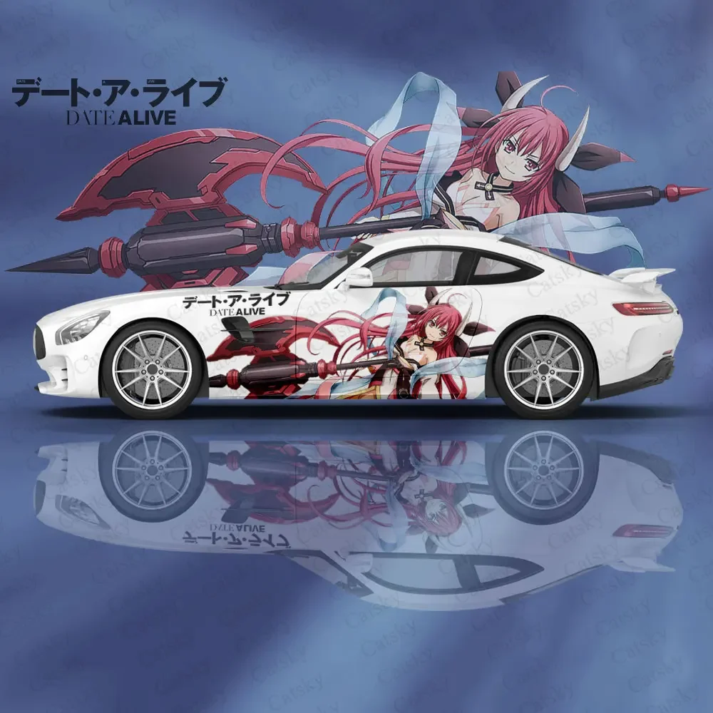 

Kotori Itsuka Date A Live anime Car Decal Protective Film Vinyl Side Graphic Wrap Accessories Itache Painting Car Sticker