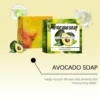 EELHOE Elastic Skin Lightening Soap Avocado Oil Control Rich Foam Professional Skin Cleansing Smooth Brightening Body Soap 100g 6