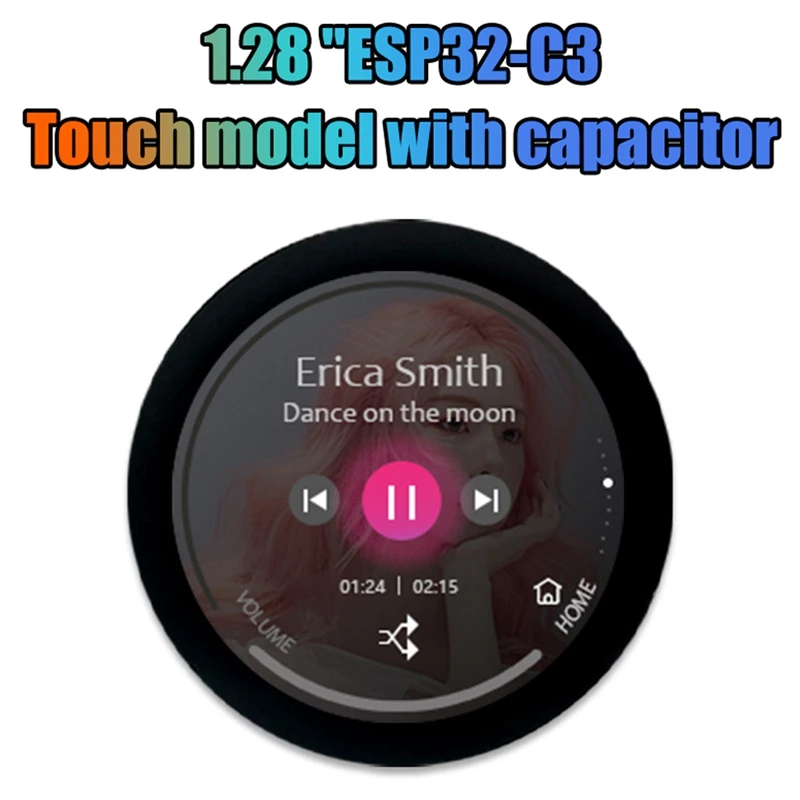 

HOT-ESP32-C3 Development Board 1.28 Inch Round LCD Display Touch Screen With Wifi Bluetooth Module