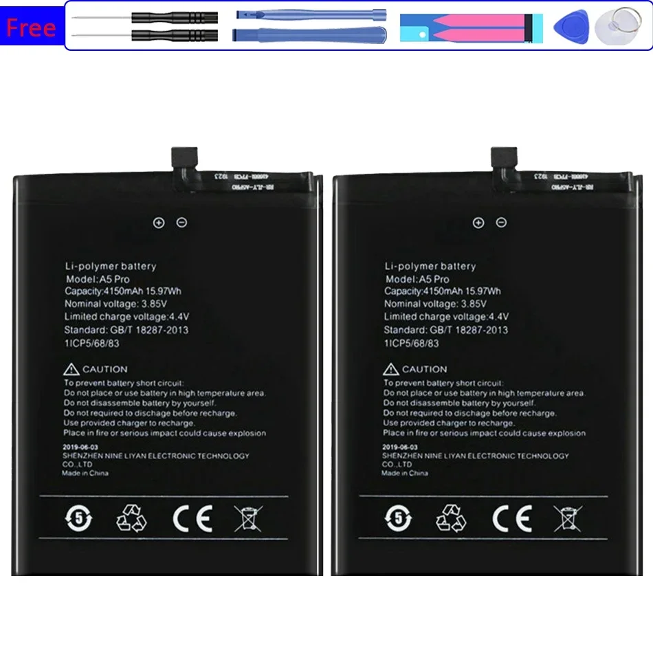 

A5 Pro Battery 4150mAh For UMI Umidigi A5 Pro A5Pro Phone Bateria