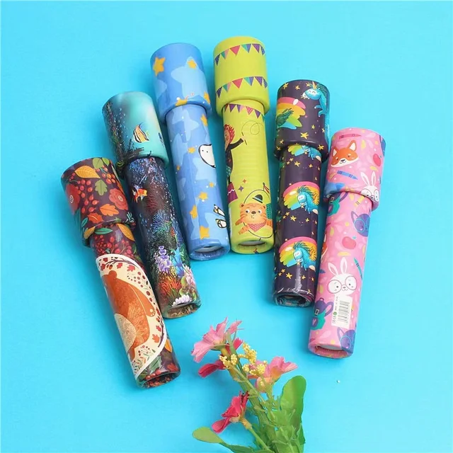 3D Cartoon Kaleidoscope Funny Learning Educational Toys For Children Restless Children Toys Boy Girl Baby Toy Goodies Party Gift 3