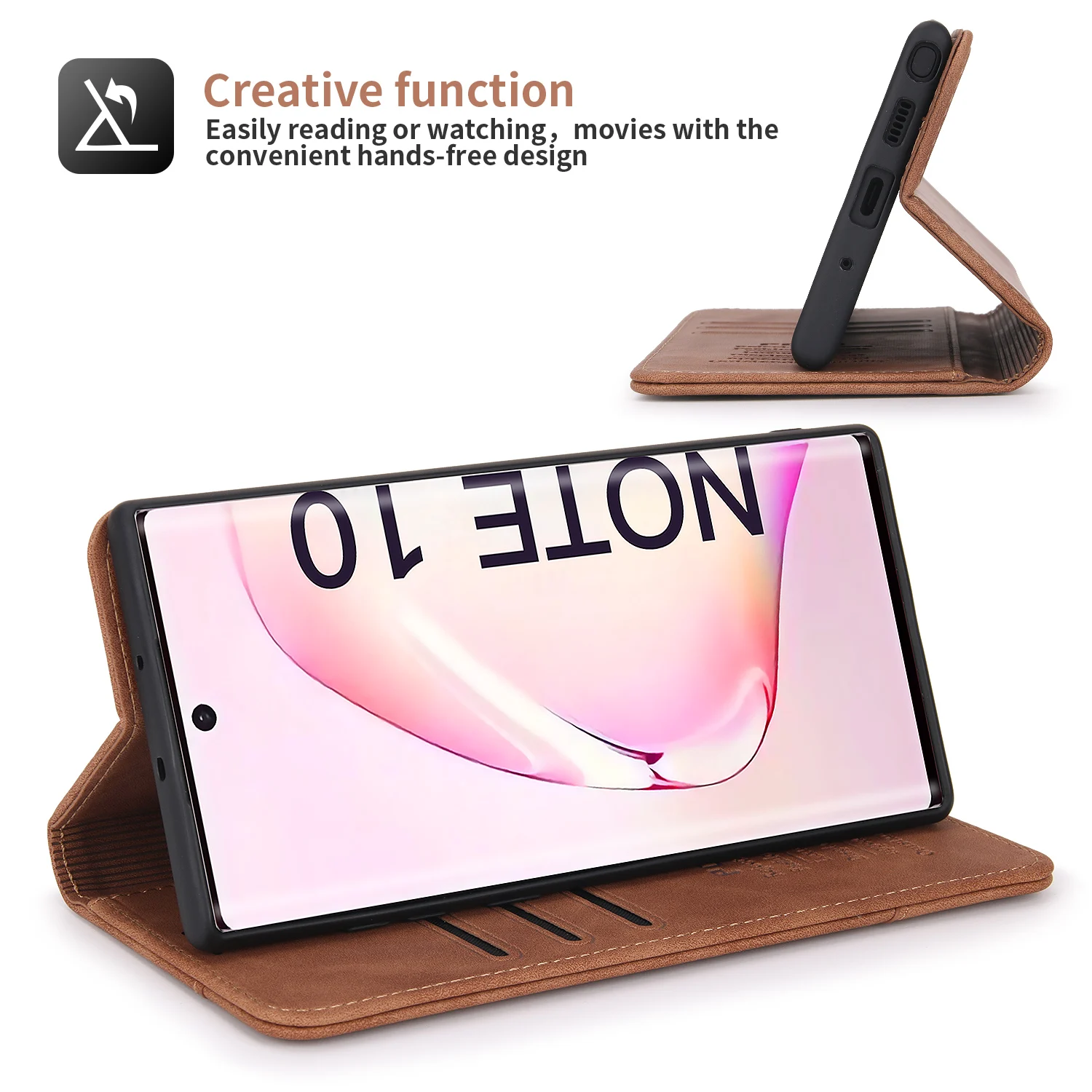 Premium PU Leather Flip Wallet Cover Case