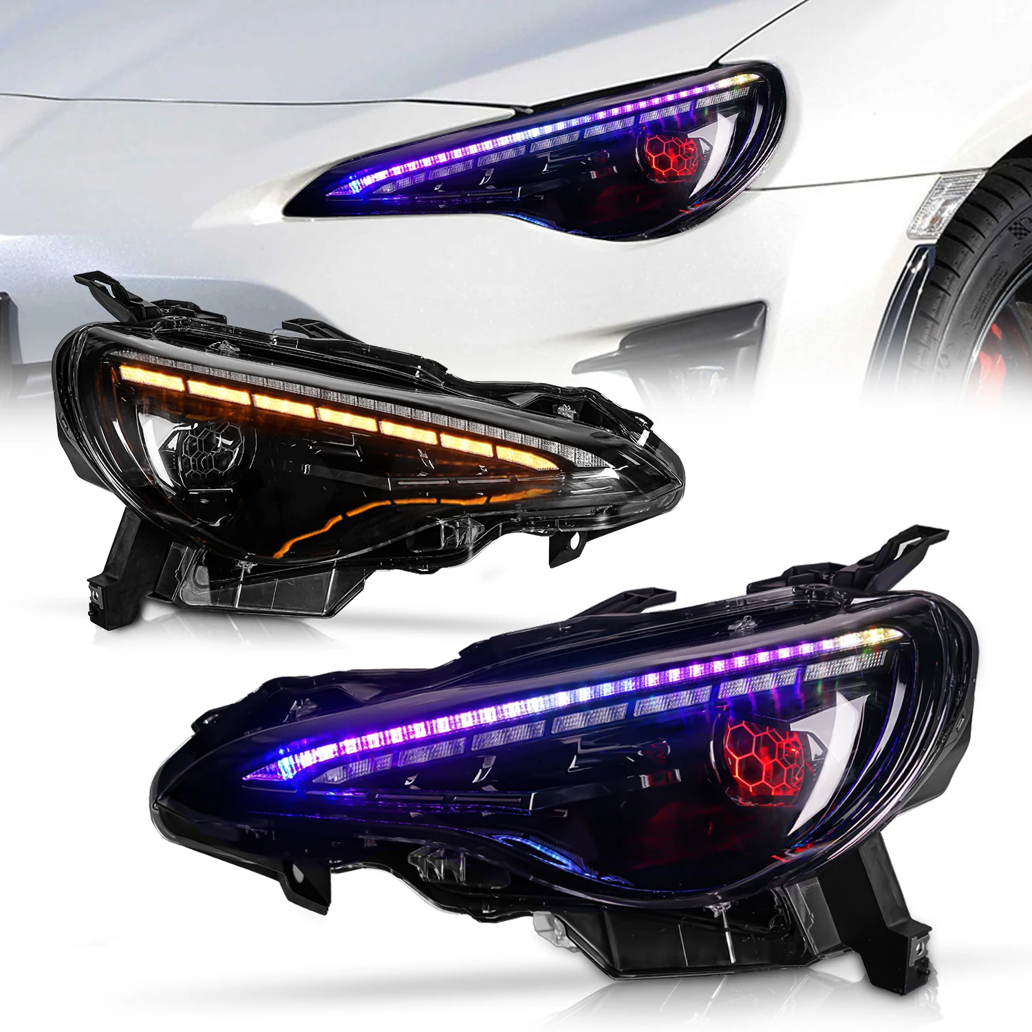 

Архаические RGB фары для gt86 фары последовательная SCION FR-S Subaru BRZ 2013-2021 fit