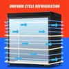 5.0 CU.FT Deep Freezer Top Open Door Compact Freezer Chest Freezer with Removable Storage Basket for Home Kitchen Garage 4