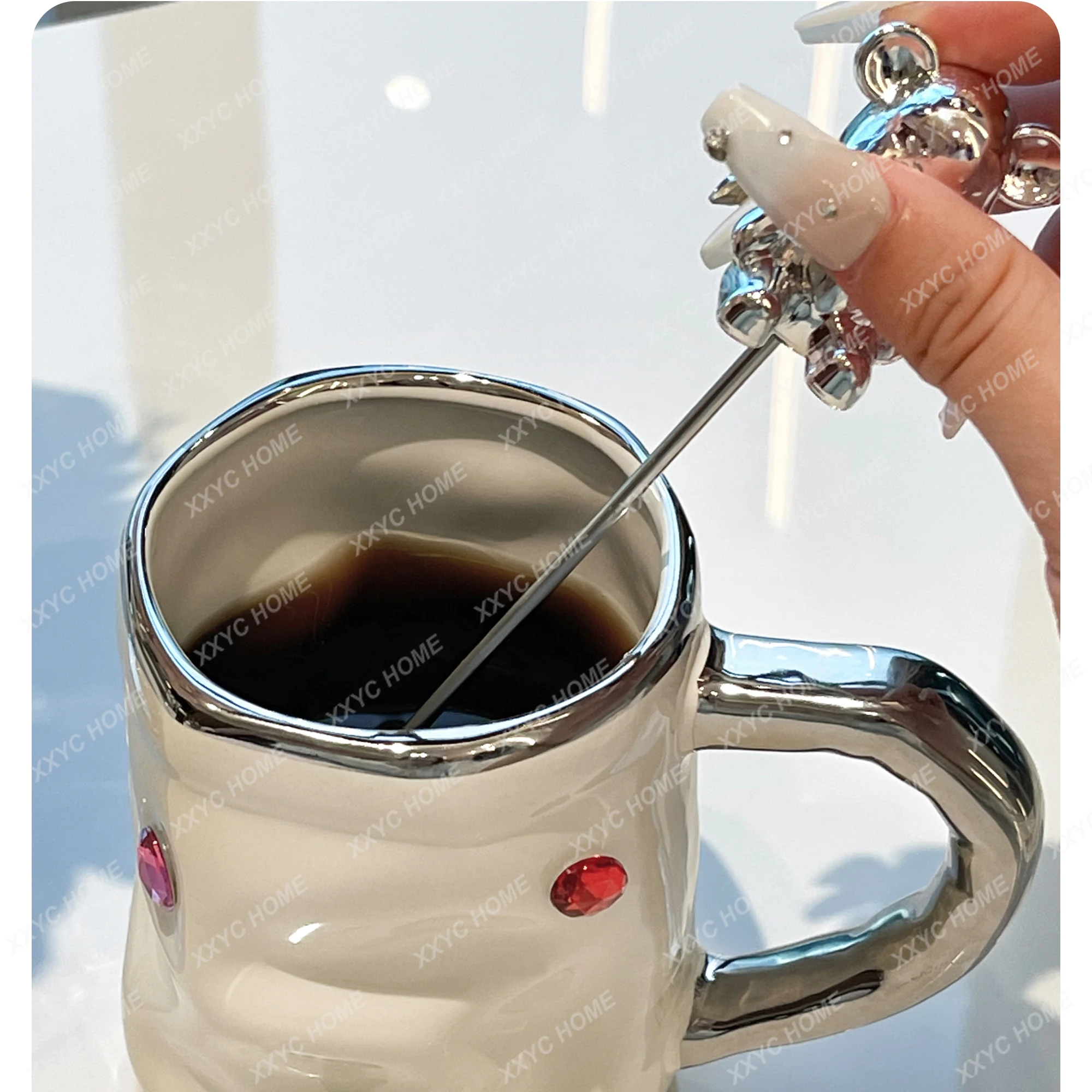 

Good-looking Mug Girls' Home Ceramic Couple Creative Water Cup Office