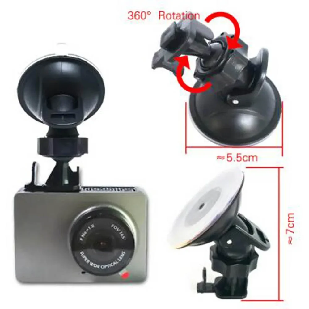DVR 플라스틱 마운트에 대 한 유니버설 360 학위 홀더 자동차 카메라 레코더 브래킷에 대 한 DVR 대시 보드 흡입 컵 홀더 ABS 소재